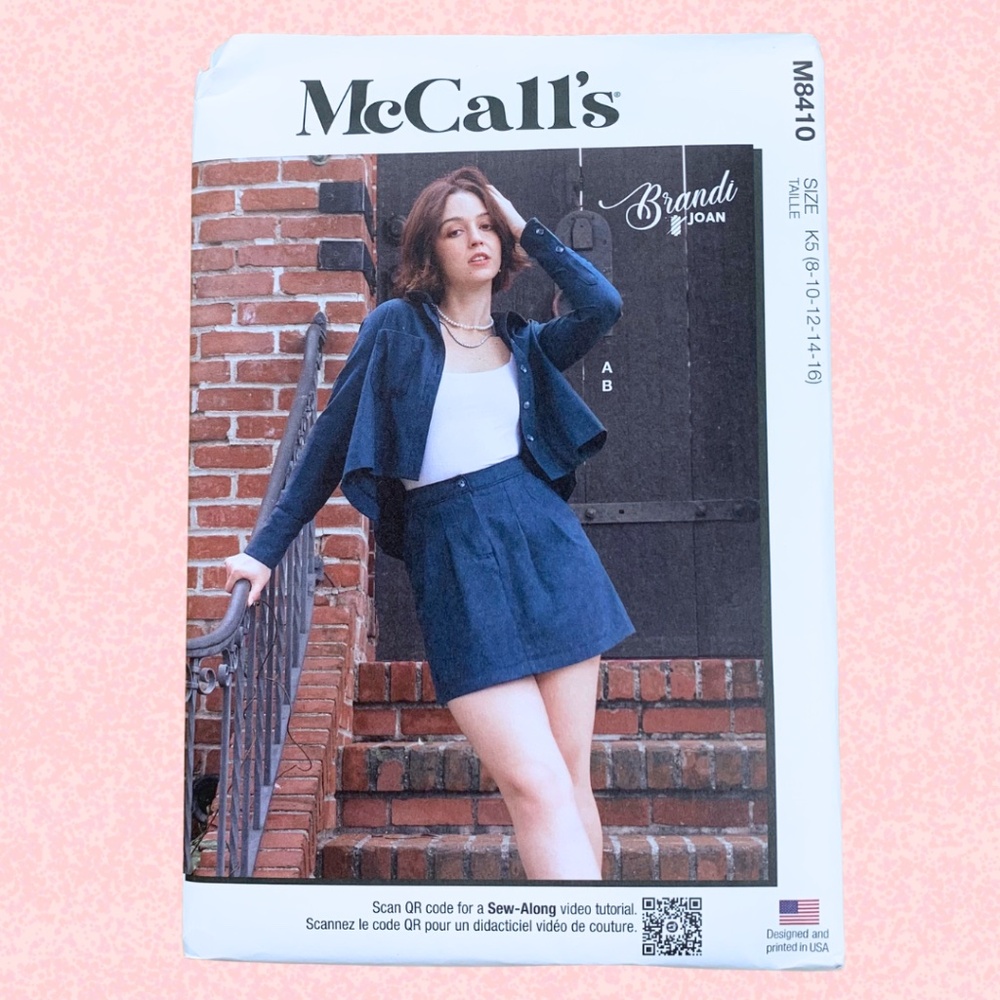 NEW McCalls M8410 Women's Mini Skirt Sewing Pattern UNOPENED